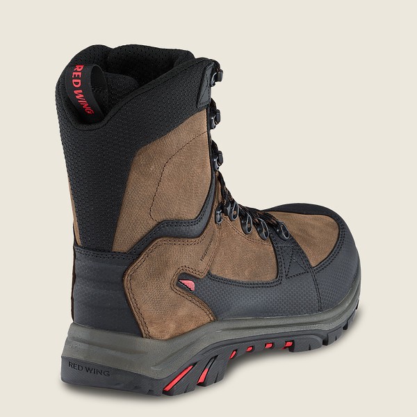 Safety Støvler Herre - Red Wing Trades - 8-Inch Insulated Waterproof Toe - Brune/Sort - VDFWQB-581